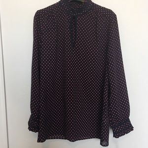J.Crew Factory polka dot blouse